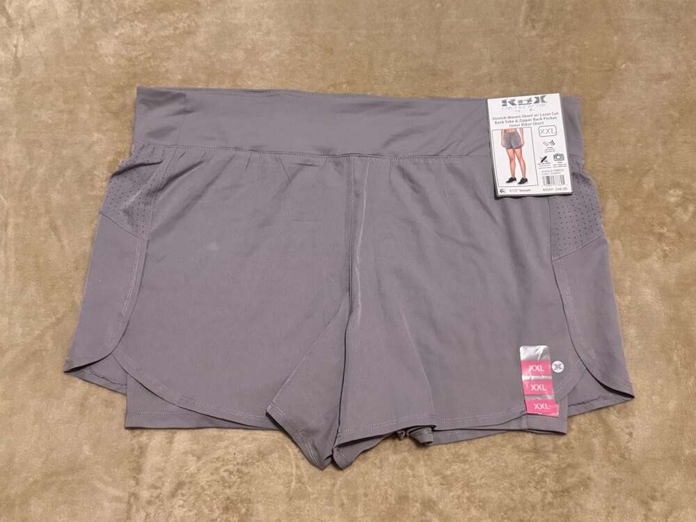 RBX Active XXL Dolphin Gray Shorts w/ Liner NWT Small Mark Discount